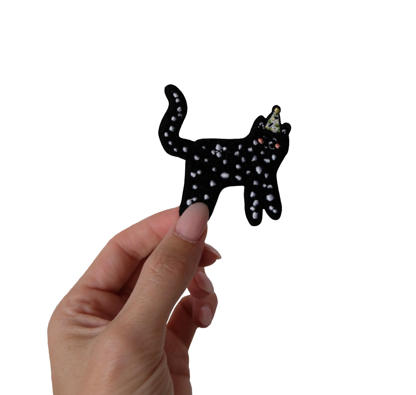 Karin Lena Schmid - Patch "Partykatze" (schwarz) (5 Stück)