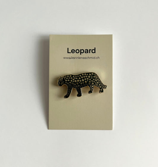 Karin Lena Schmid - Pin "Leopard" (5 Stück)