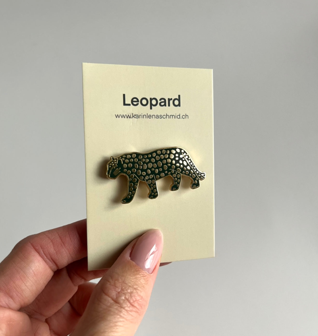 Karin Lena Schmid - Pin "Leopard" (5 Stück)