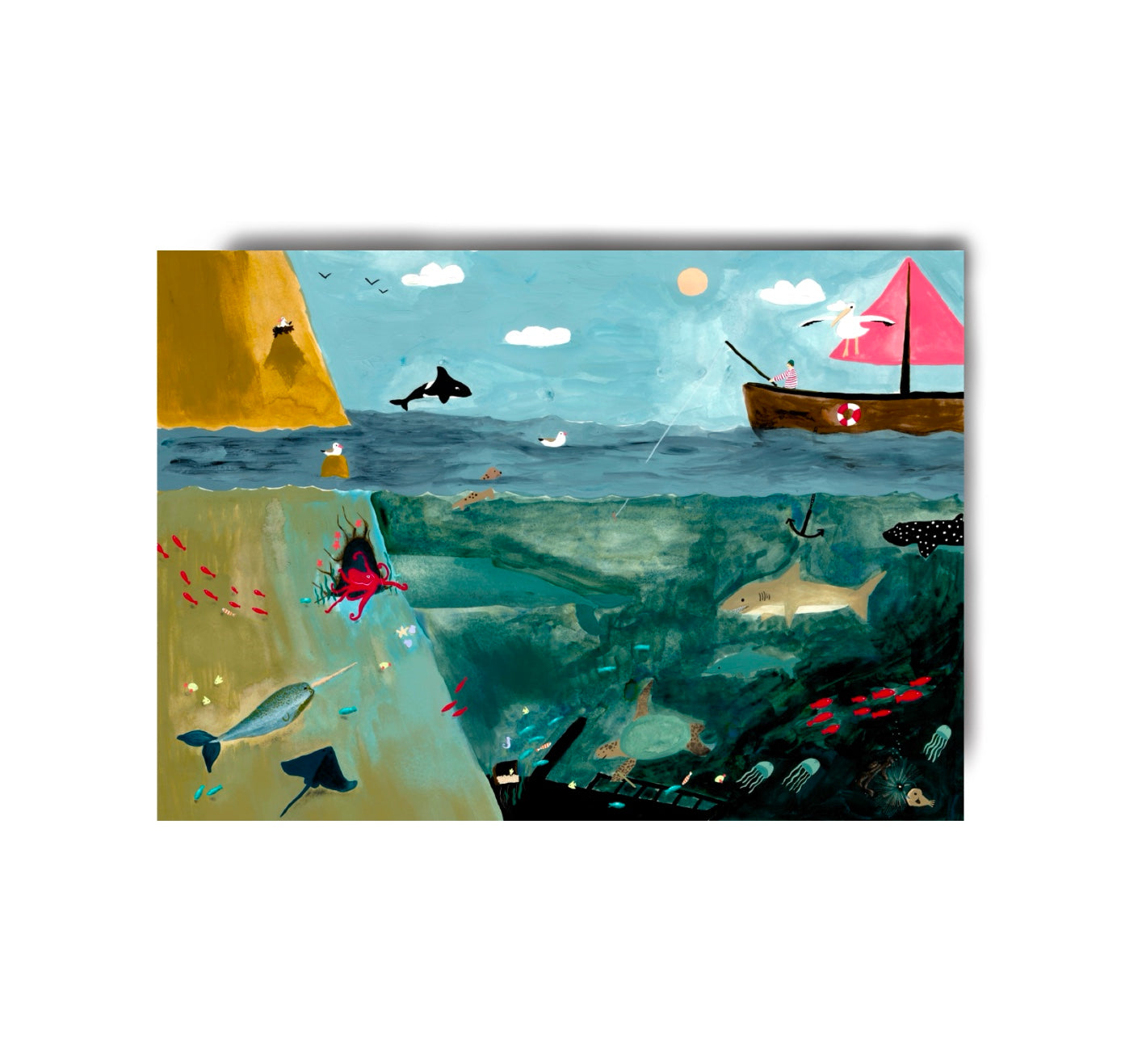 Karin Lena Schmid - Plakat "Meer" (5 Stück)