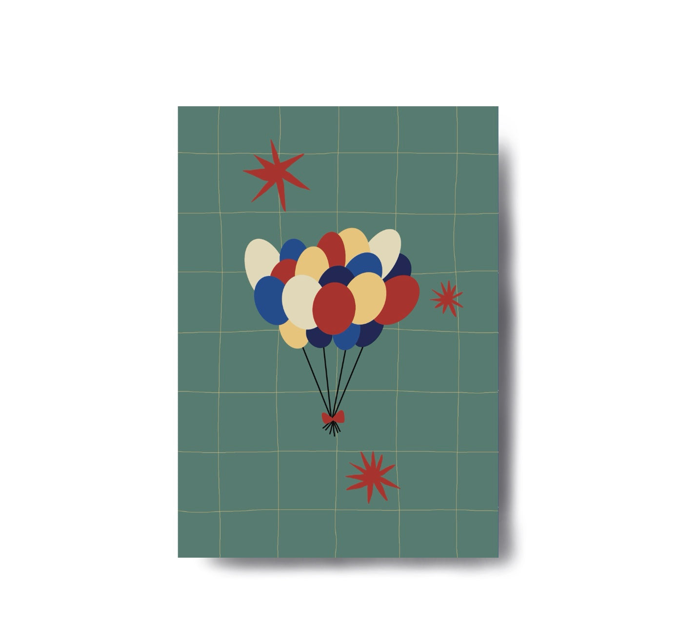Karin Lena Schmid - Postkarte "Ballonstrauss" (5 Stück)