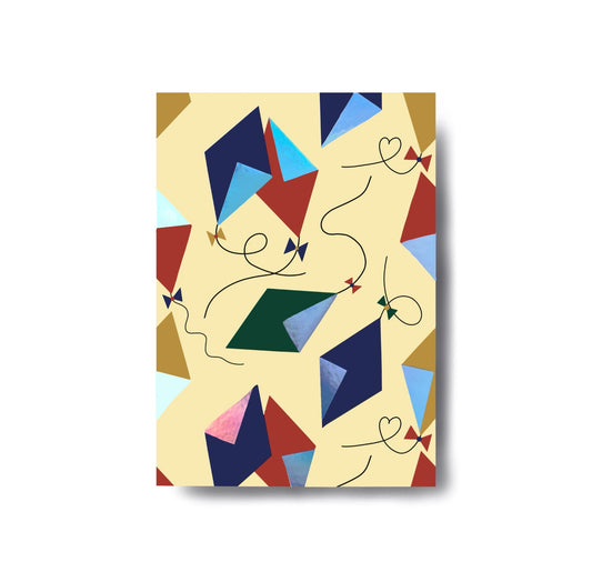 Karin Lena Schmid - Postkarte "Drachen mit Holofolie" (5 Stück)