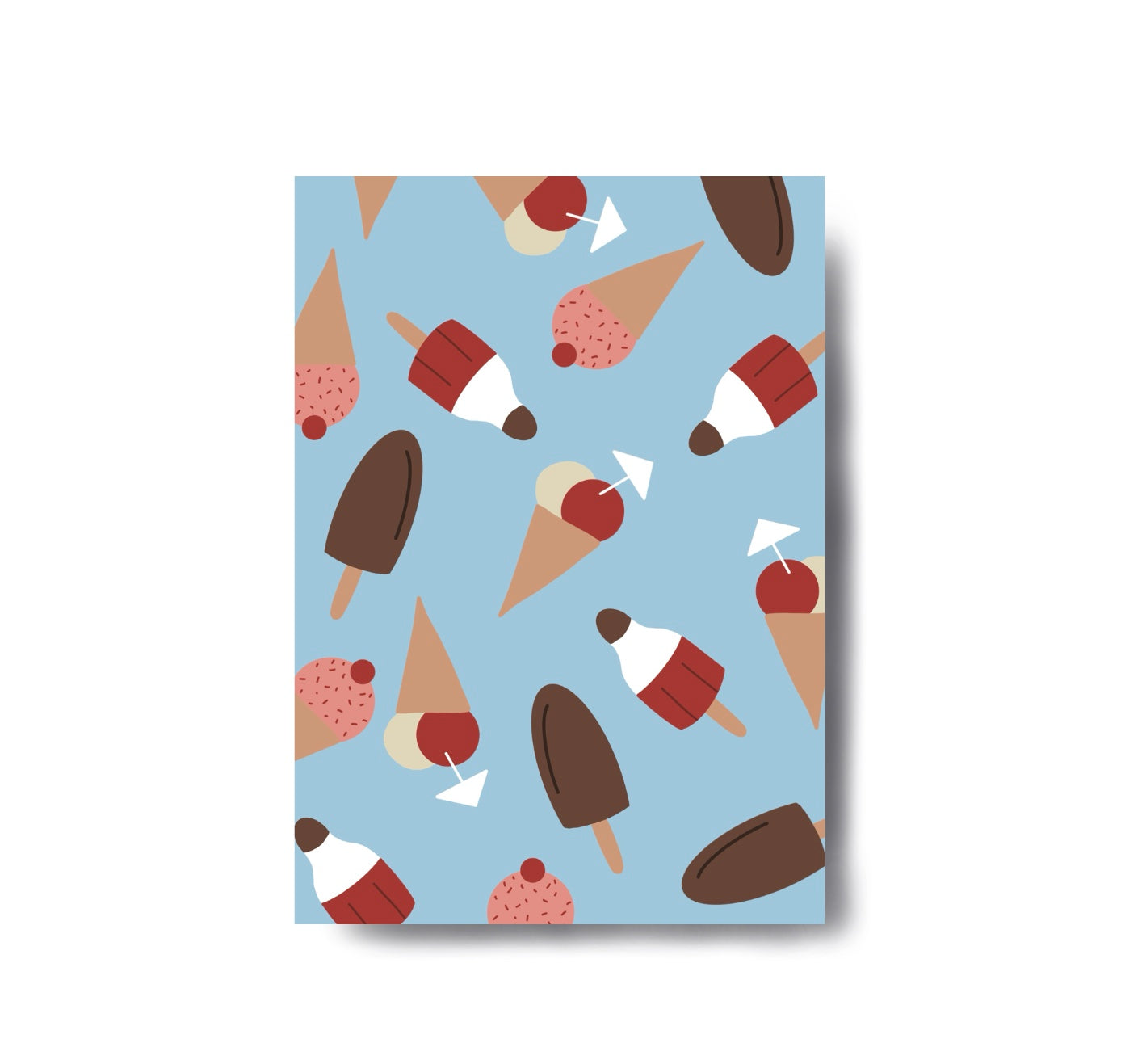 Karin Lena Schmid - Postkarte "Glaces" (5 Stück)