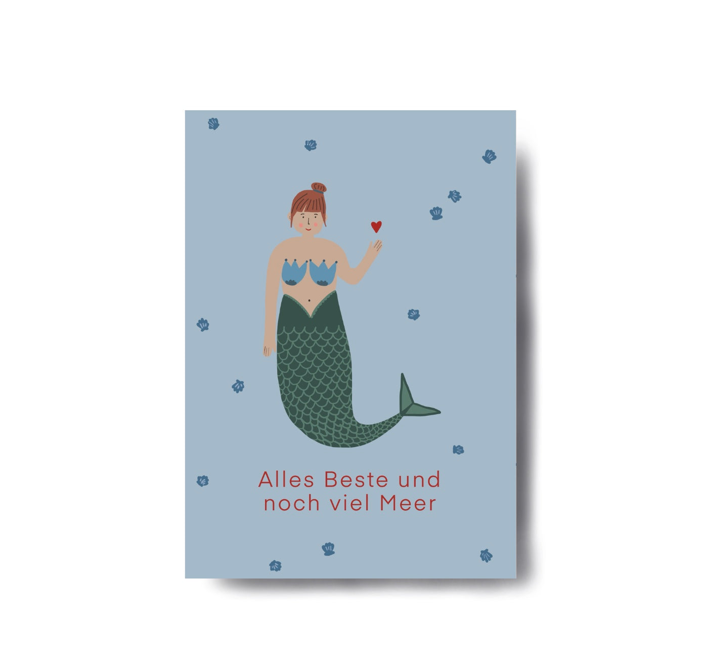 Karin Lena Schmid - Postkarte "Meerjungfrau" (5 Stück)