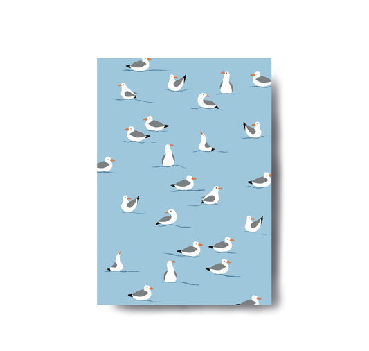 Karin Lena Schmid - Postkarte "Möwen" (5 Stück)