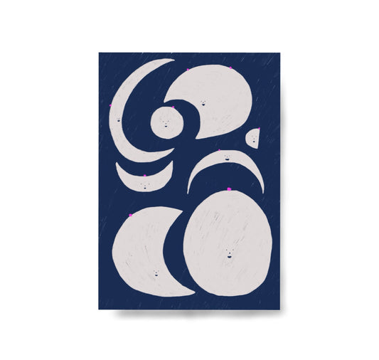 Karin Lena Schmid - Postkarte "Monde" (5 Stück)