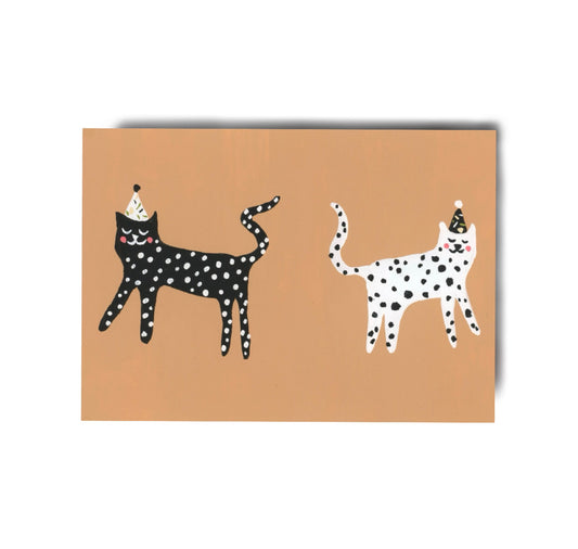 Karin Lena Schmid - Postkarte "Partykatzen" (5 Stück)