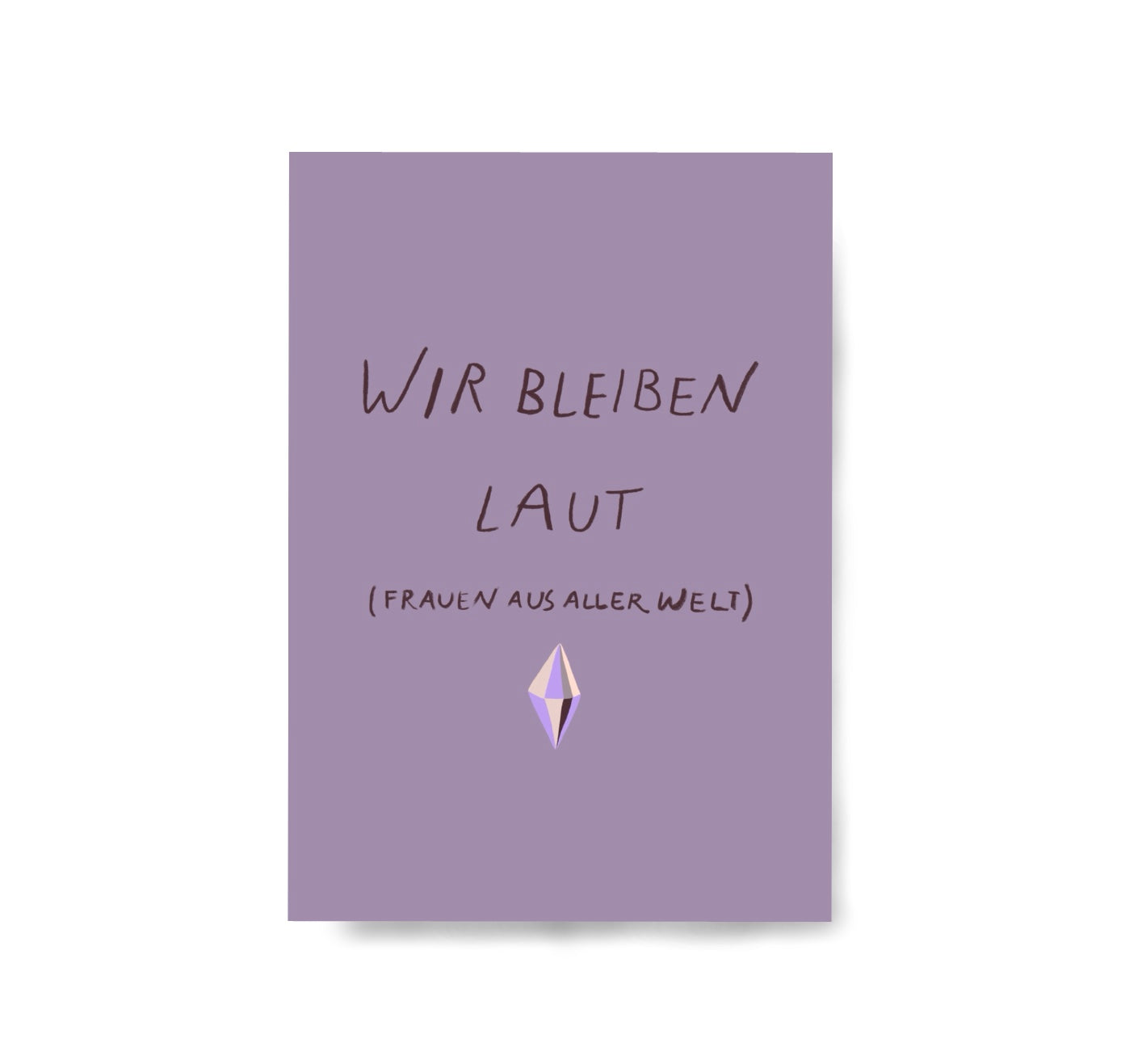Karin Lena Schmid - Postkarte "Wir bleiben laut" (5 Stück)