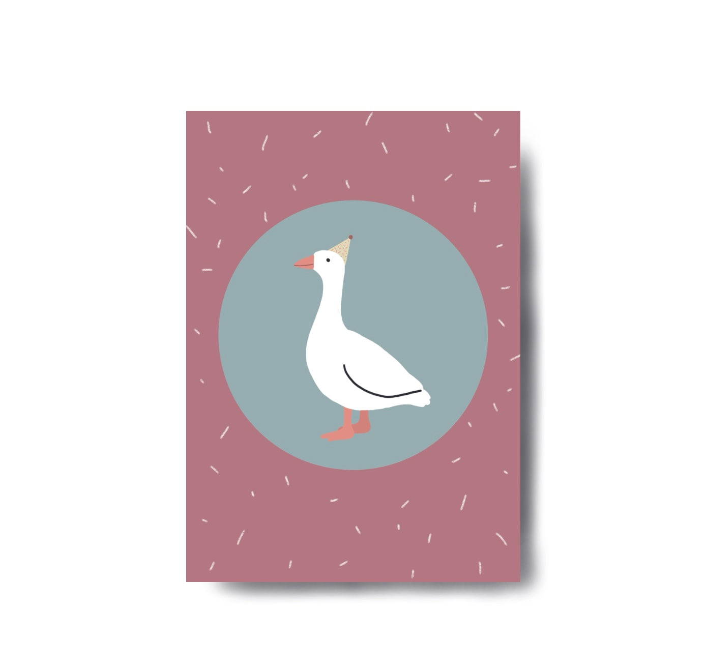 Karin Lena Schmid - Postkarte "Gans" (5 Stück)
