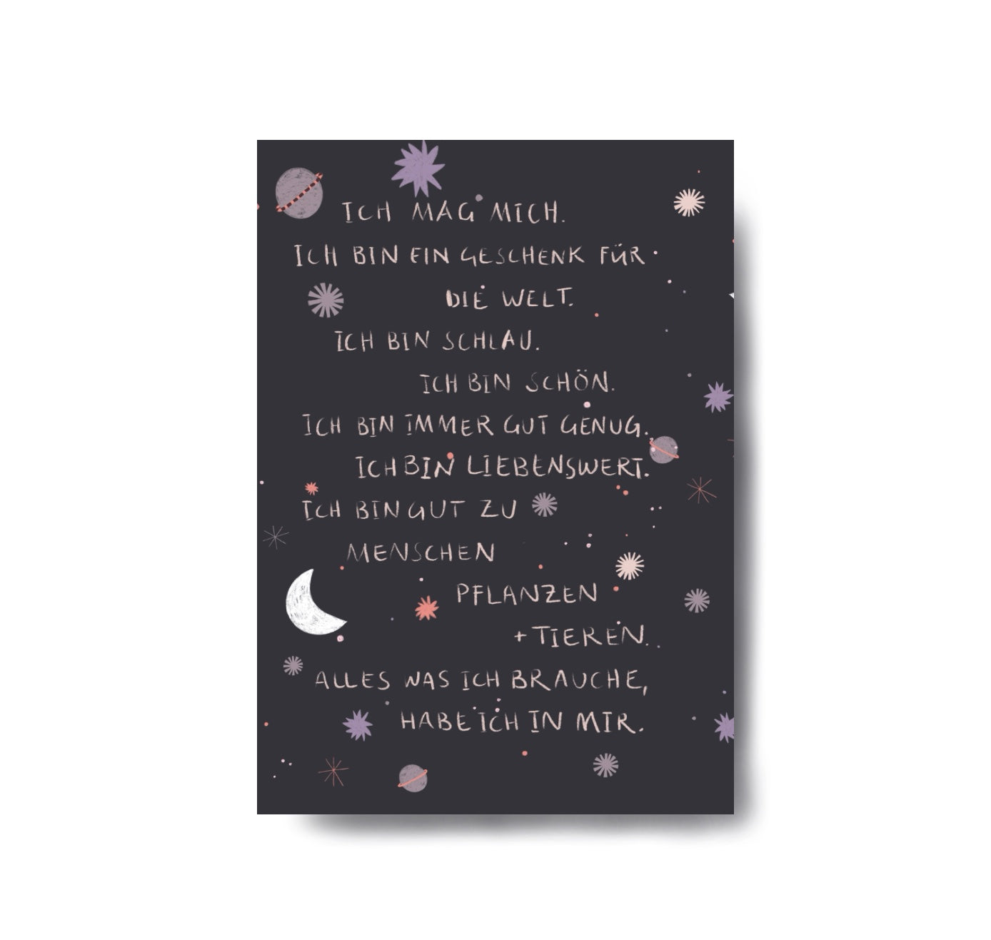 Karin Lena Schmid - Postkarte "Affirmationen" (5 Stück)