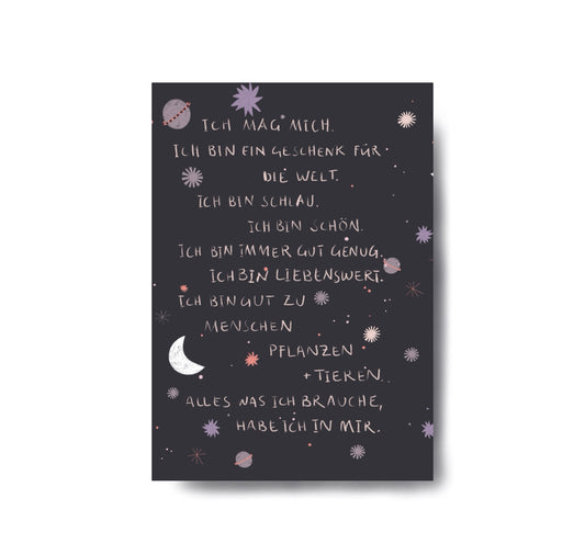 Karin Lena Schmid - Postkarte "Affirmationen" (5 Stück)