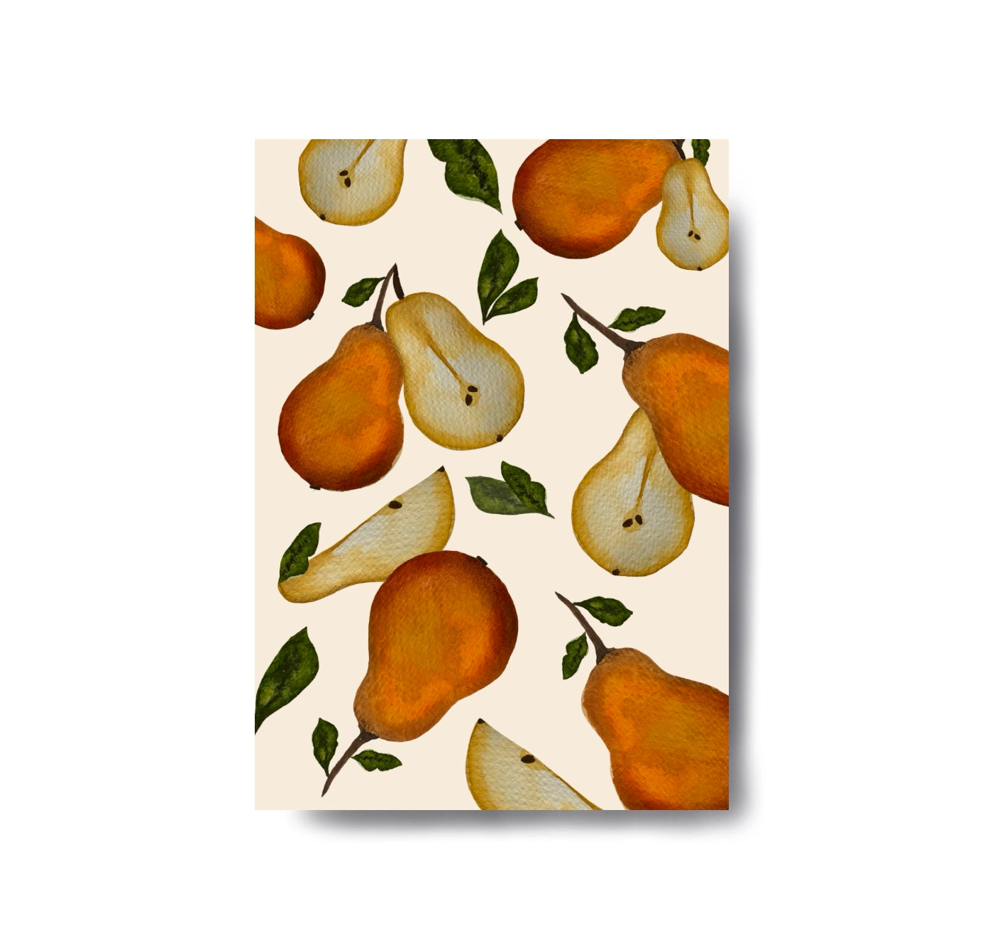 Karin Lena Schmid - Postkarte "Birnen" (5 Stück)