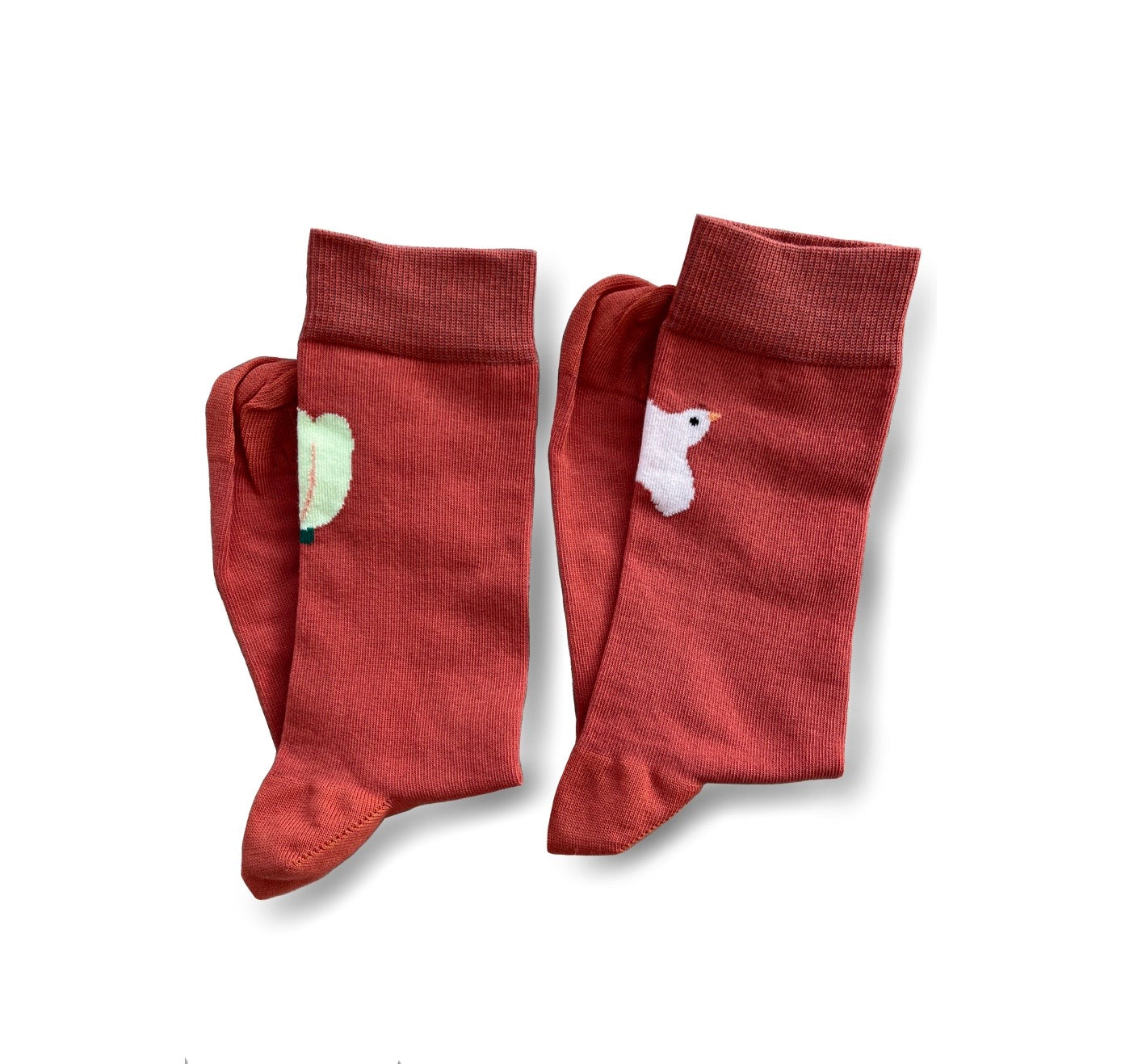 Karin Lena Schmid - Socken "Vogel und Blume" (5 Stück)