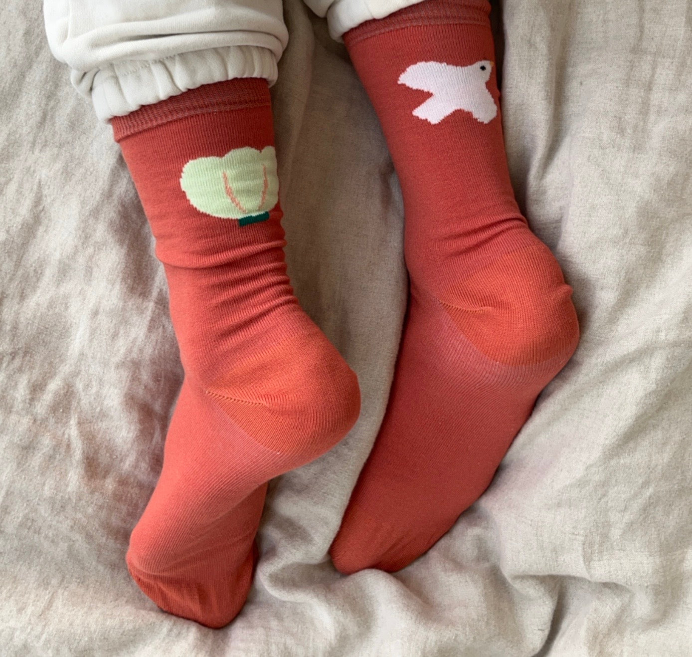 Karin Lena Schmid - Socken "Vogel und Blume" (5 Stück)