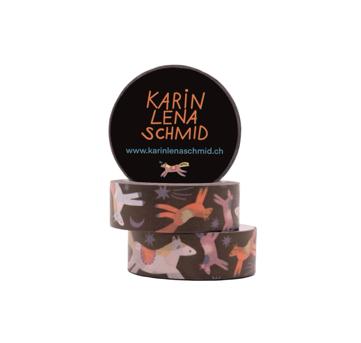Karin Lena Schmid - Washitape „Pferd" (5 Stück)