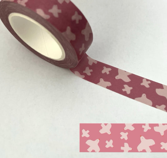 Karin Lena Schmid - Washitape „Rosa Vögel" (5 Stück)