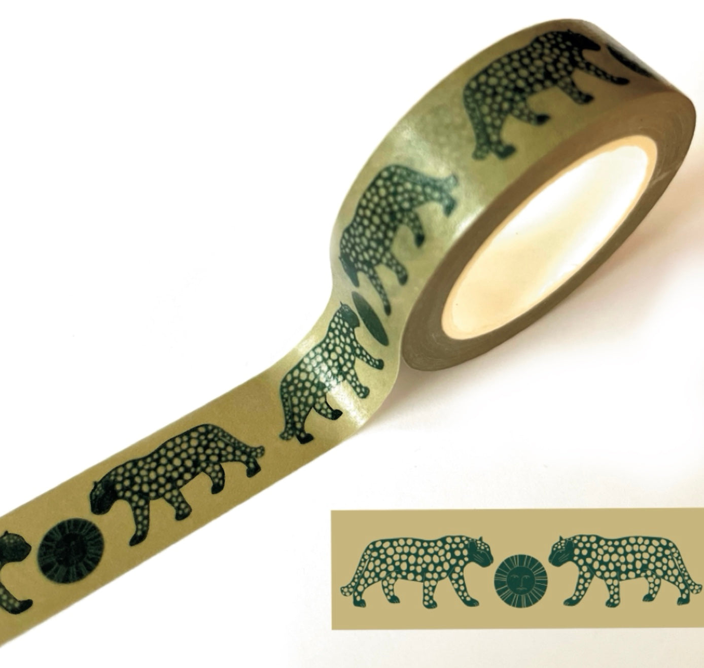Karin Lena Schmid - Washitape „Leopard mit Sonne" (5 Stück)