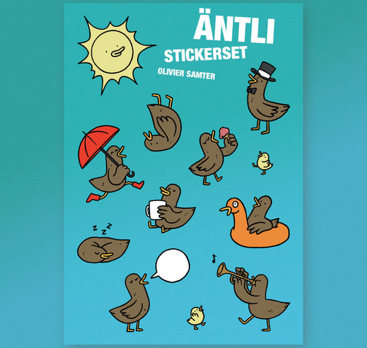 Olivier Samter - "Äntli-Stickerset“ (5 Stück)