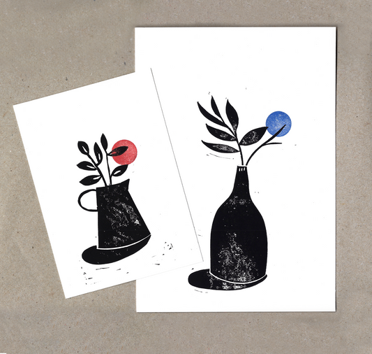 petrahilber - Kartenset "Blumenvase" (5 Stück)