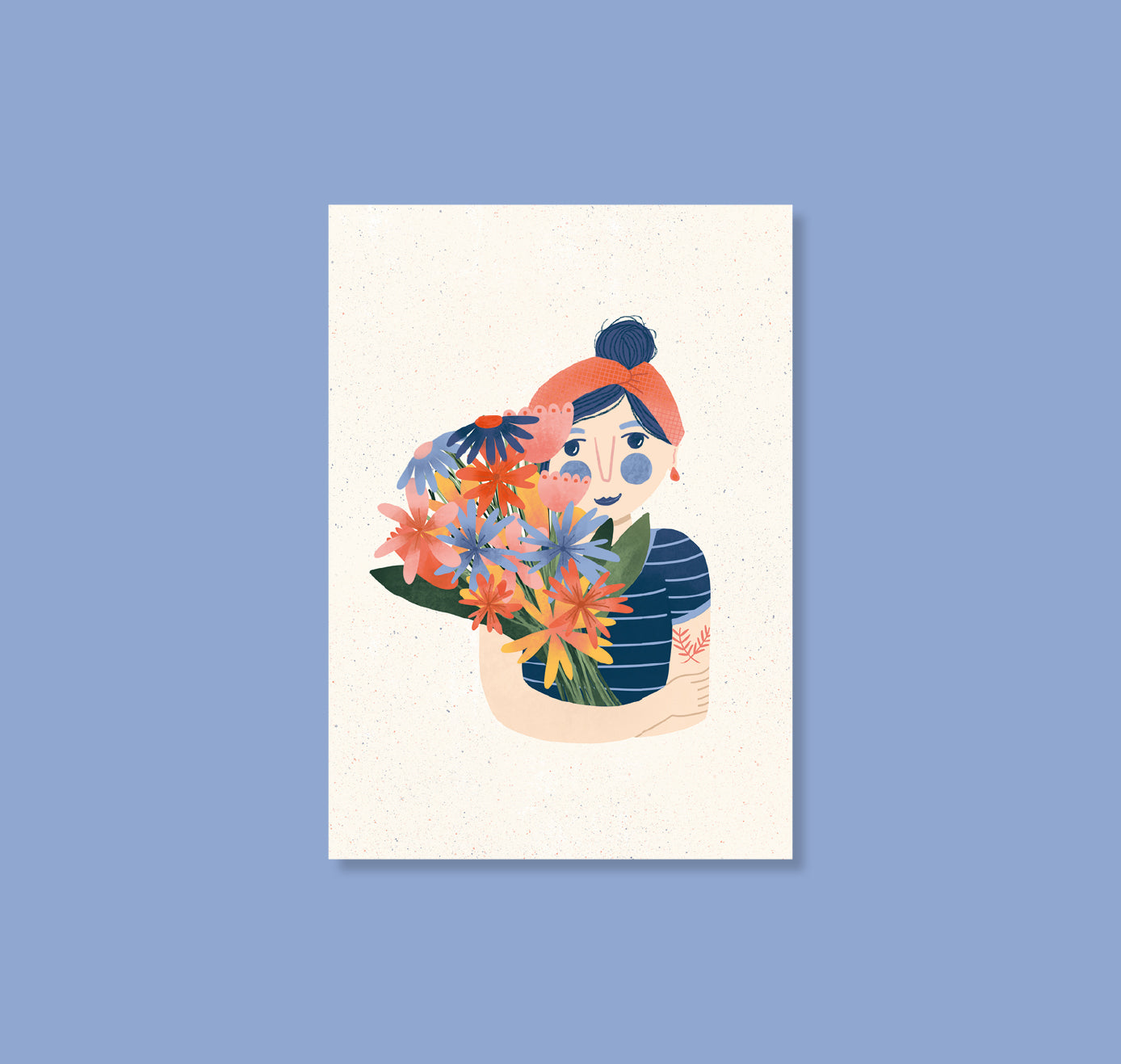 Carmen Saguer - Postkartenset "Blumenmeitli" (5 Stück)