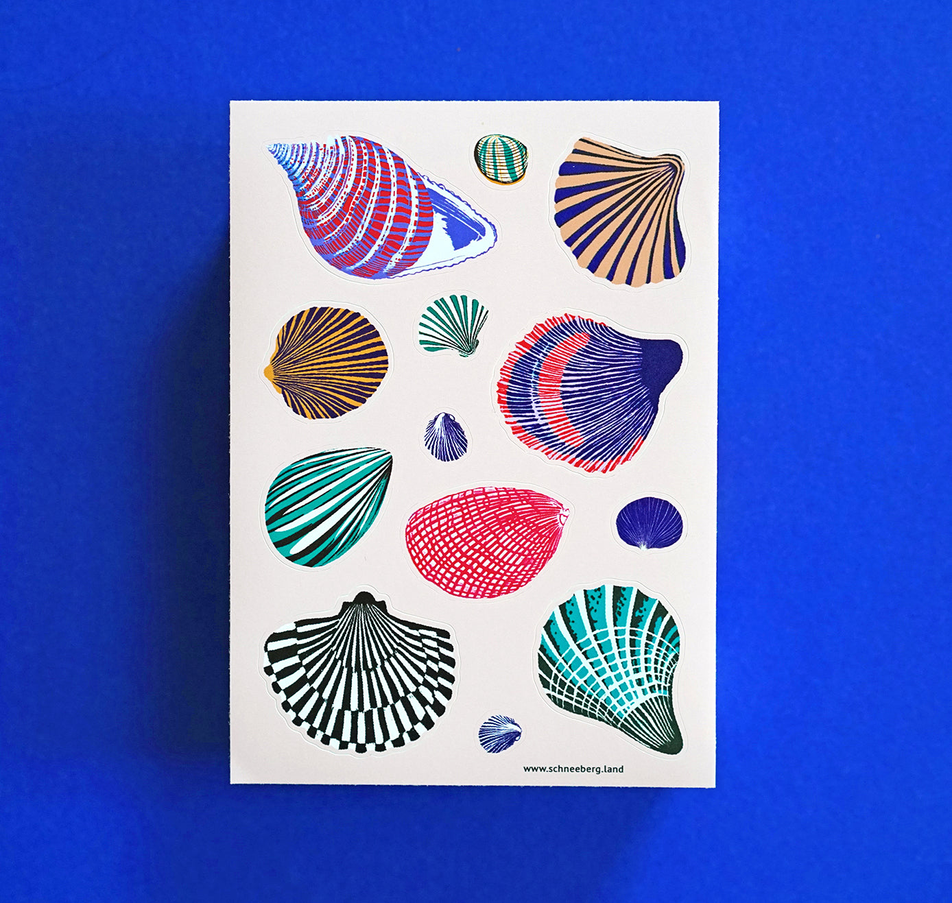 Anna-Lisa Schneeberger - Stickerbogen "Muscheln" (5 Stück)