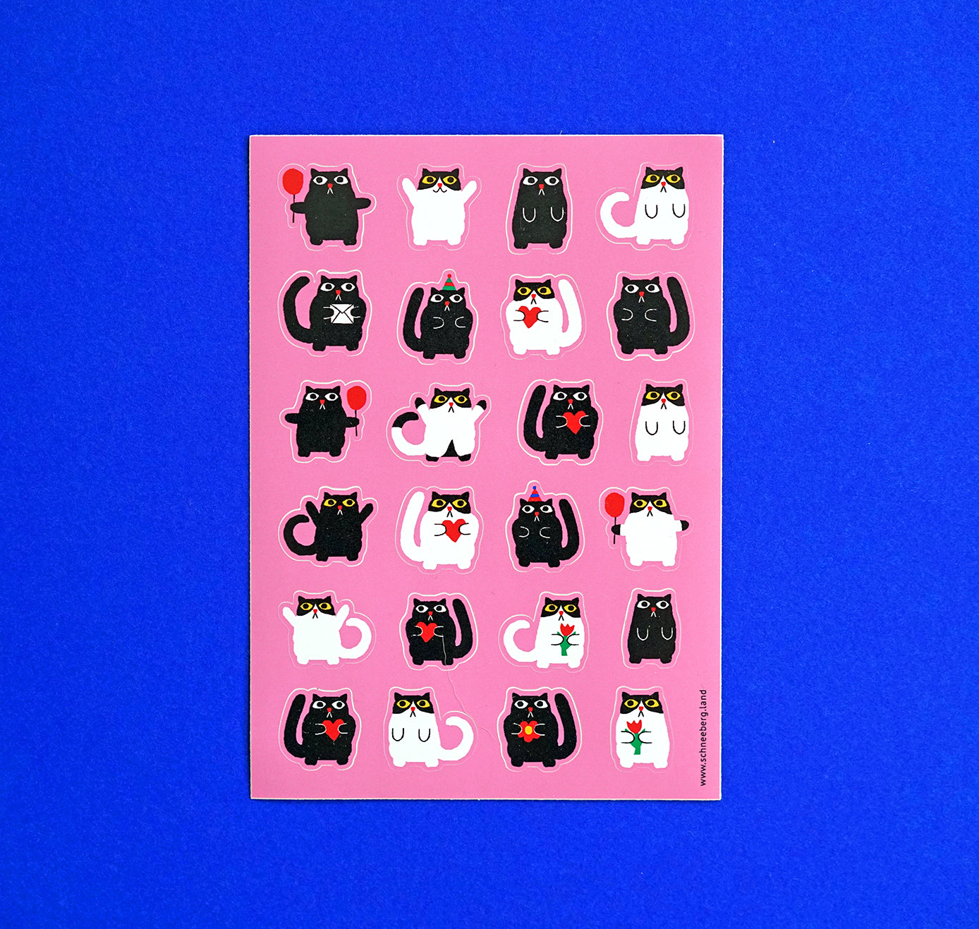 Anna-Lisa Schneeberger - Stickerbogen „Partybüsis rosa“ (5 Stück)