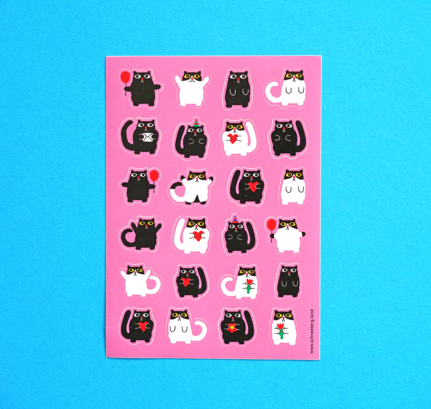 Anna-Lisa Schneeberger - Stickerbogen „Partybüsis rosa“ (5 Stück)