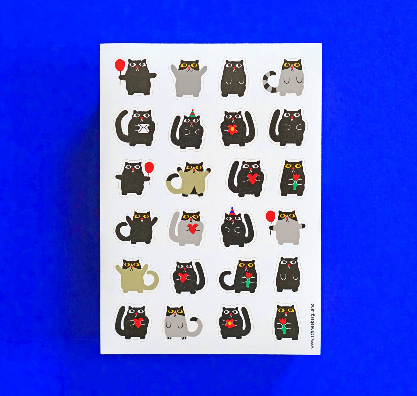 Anna-Lisa Schneeberger - Stickerbogen „Partybüsis weiss“ (5 Stück)