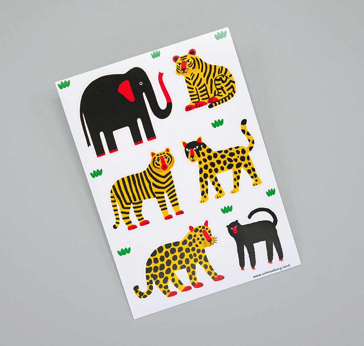 Anna-Lisa Schneeberger - Stickerbogen „Tiere“ (5 Stück)