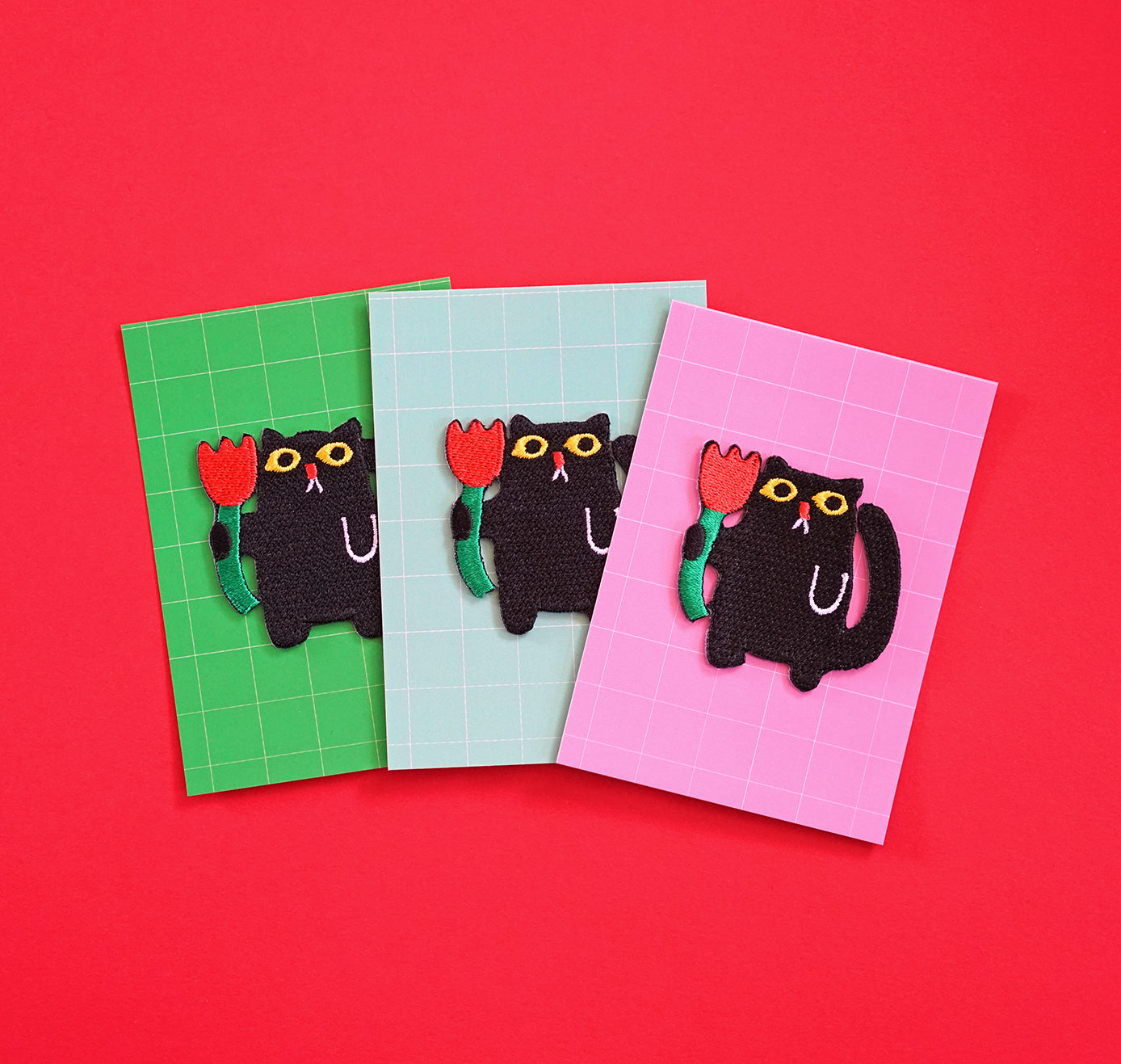 PAPAPATCH - Patch "Blumenkatze" (5 Stück)