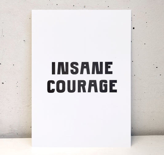Studio Bitzi - Karte "Insane Courage" (5 Stück)