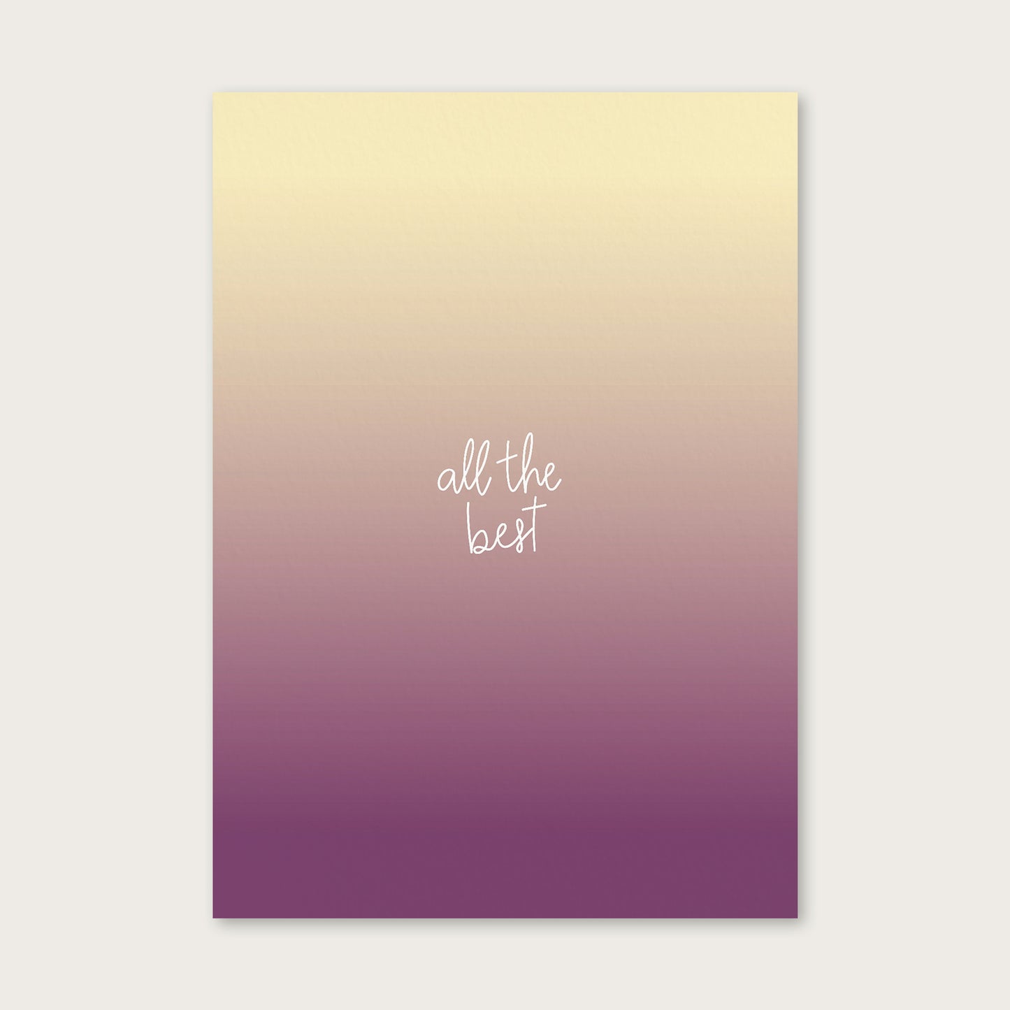 atelier gianna - Postkarte "all the best" (5 Stück)
