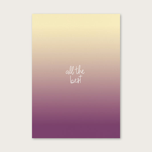 atelier gianna - Postkarte "all the best" (5 Stück)