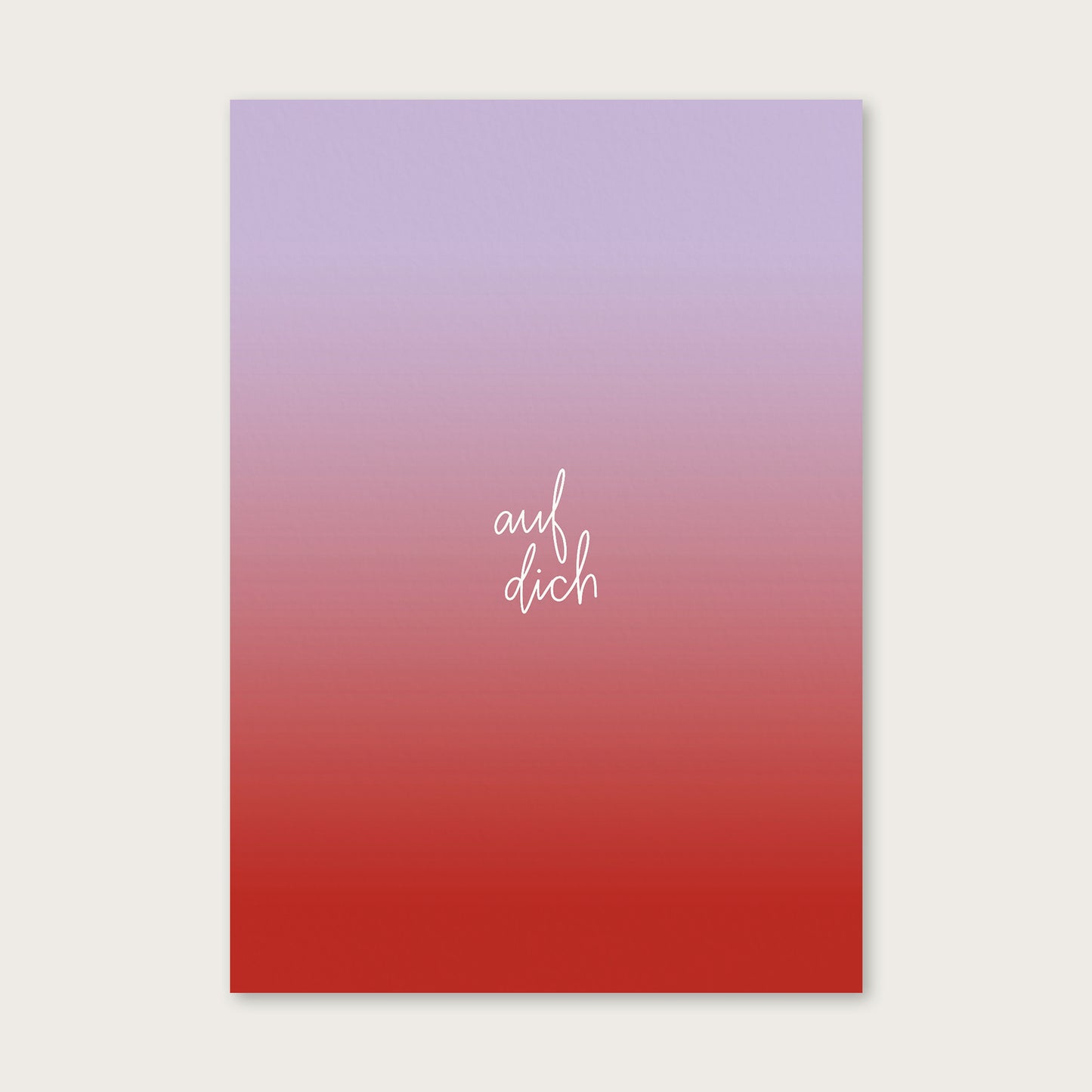 atelier gianna - Postkarte "auf dich" (5 Stück)