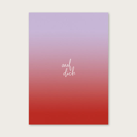 atelier gianna - Postkarte "auf dich" (5 Stück)