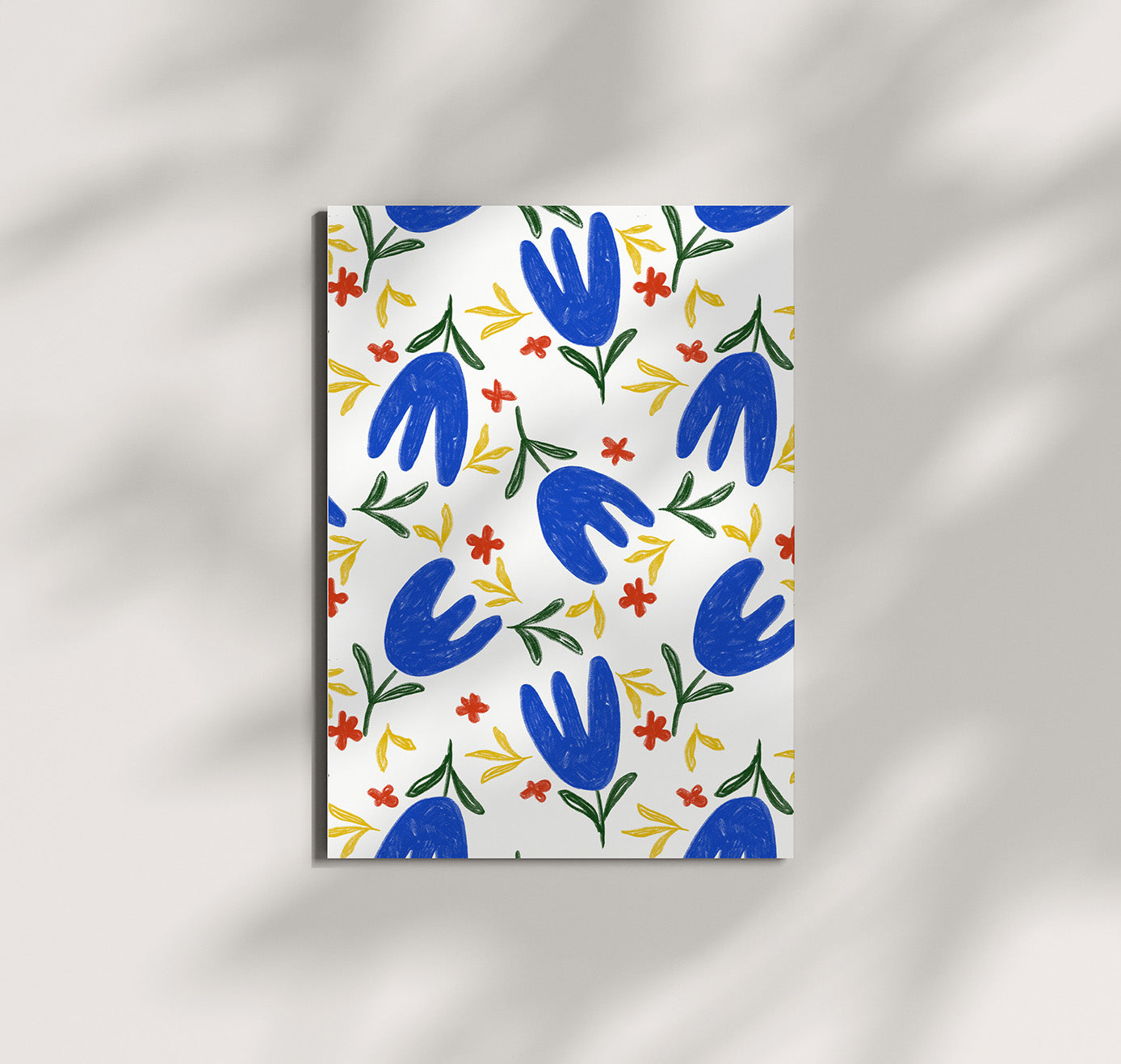 Pomba - Grusskarte "flower pattern" (5 Stück)