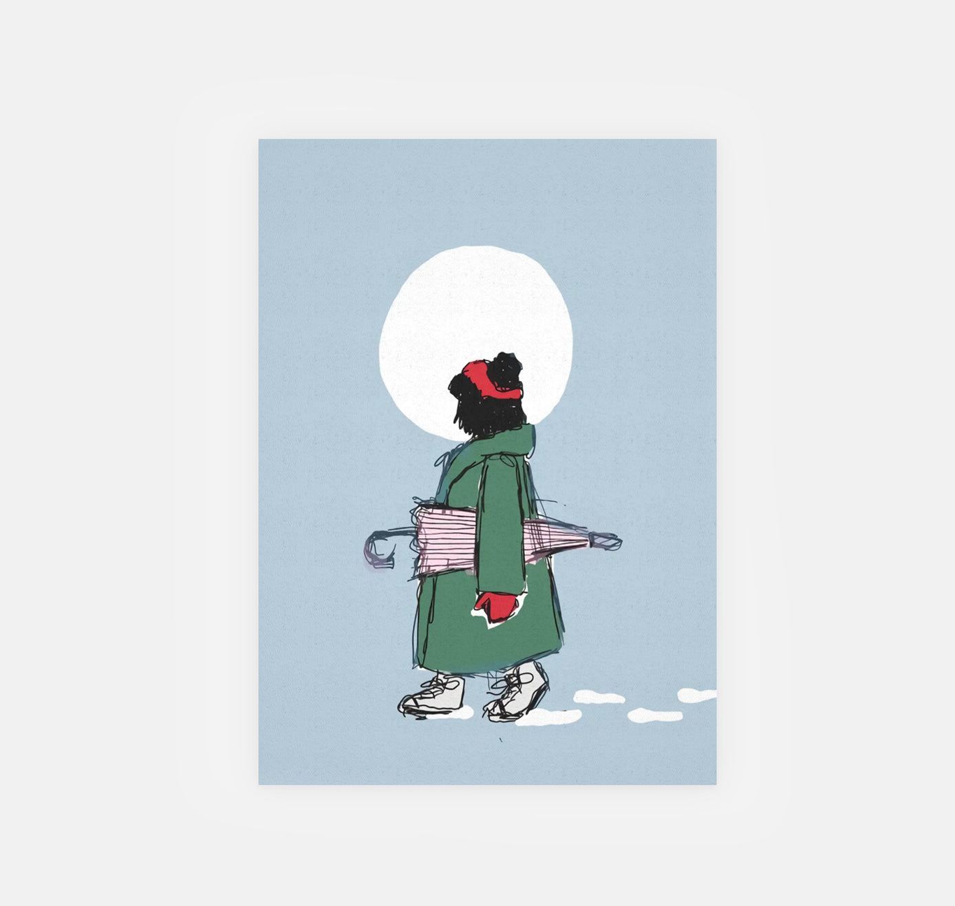 gsichtlos - Postkarte "Mond" (10 Stück)