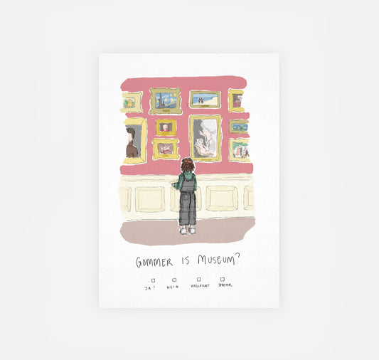 gsichtlos - Postkarte "Museum" (10 Stück)