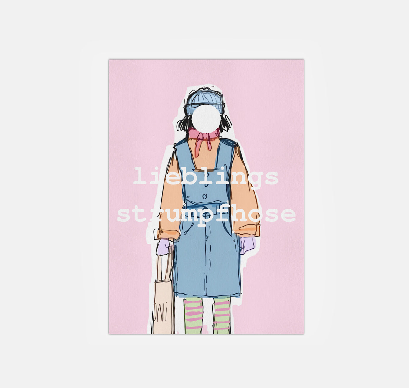 gsichtlos - Postkarte "Strumpfhose" (10 Stück)