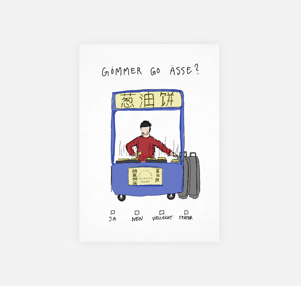gsichtlos - Postkarte "ässä" (10 Stück)