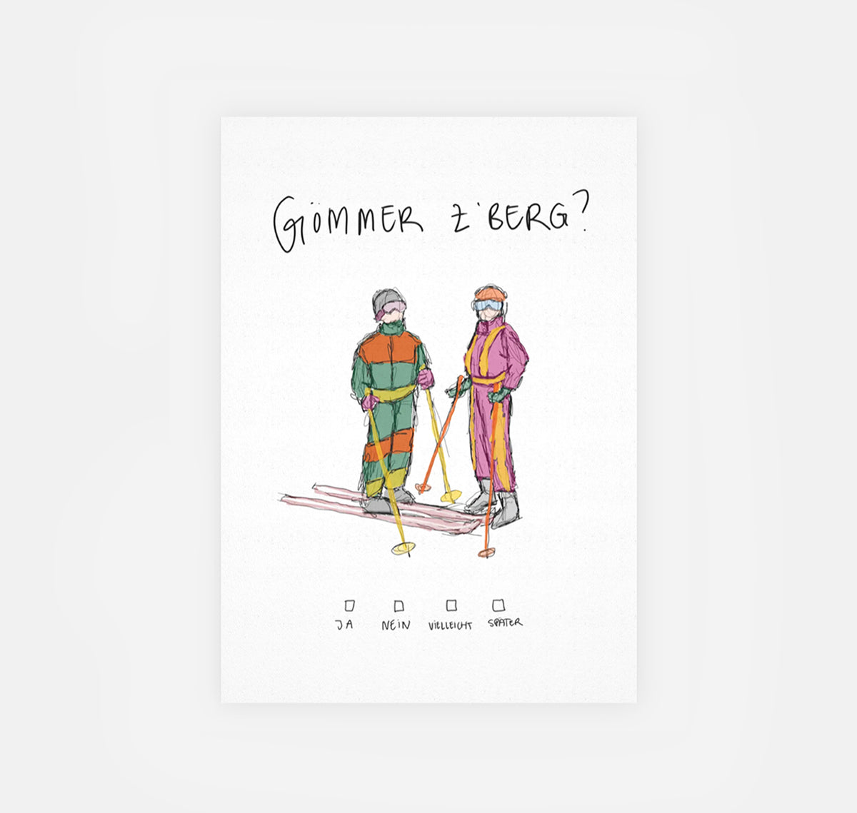 gsichtlos - Postkarte "Berg" (10 Stück)