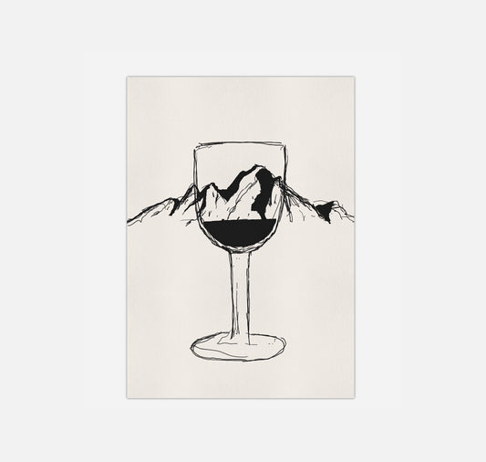 gsichtlos - Postkarte "Bergsee" (10 Stück)