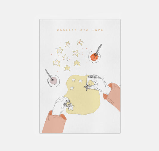 gsichtlos - Postkarte "cookies" (10 Stück)