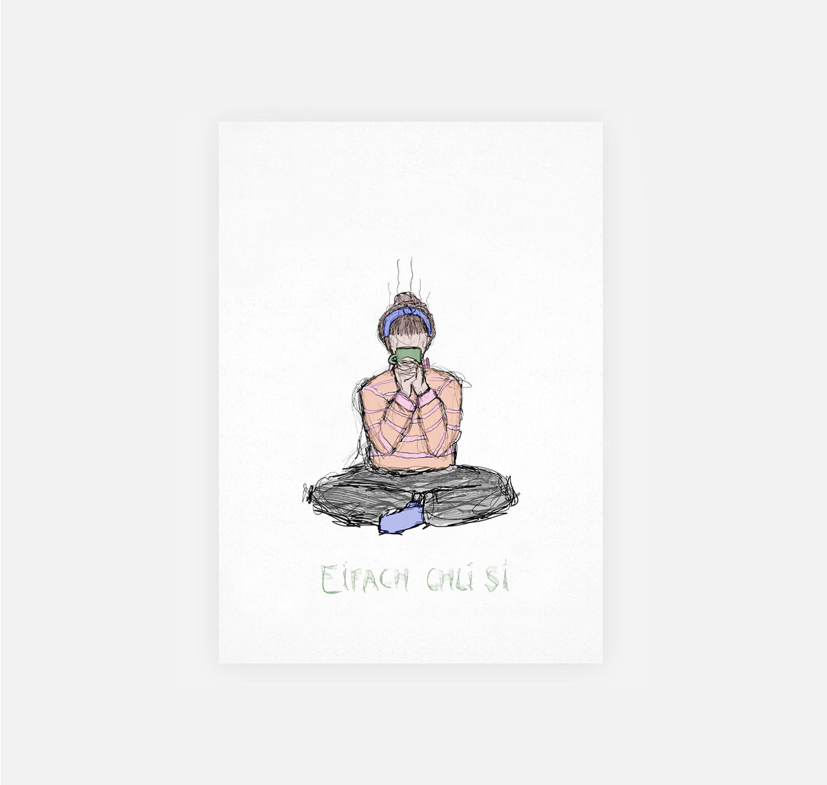 gsichtlos - Postkarte "eifach chli si" (10 Stück)