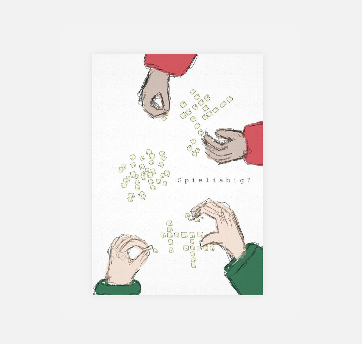gsichtlos - Postkarte "Spieliabig" (10 Stück)