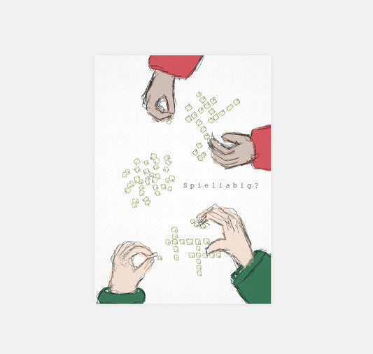 gsichtlos - Postkarte "Spieliabig" (10 Stück)