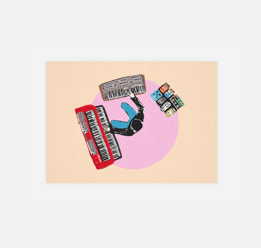 gsichtlos - Postkarte "Synthi" (10 Stück)