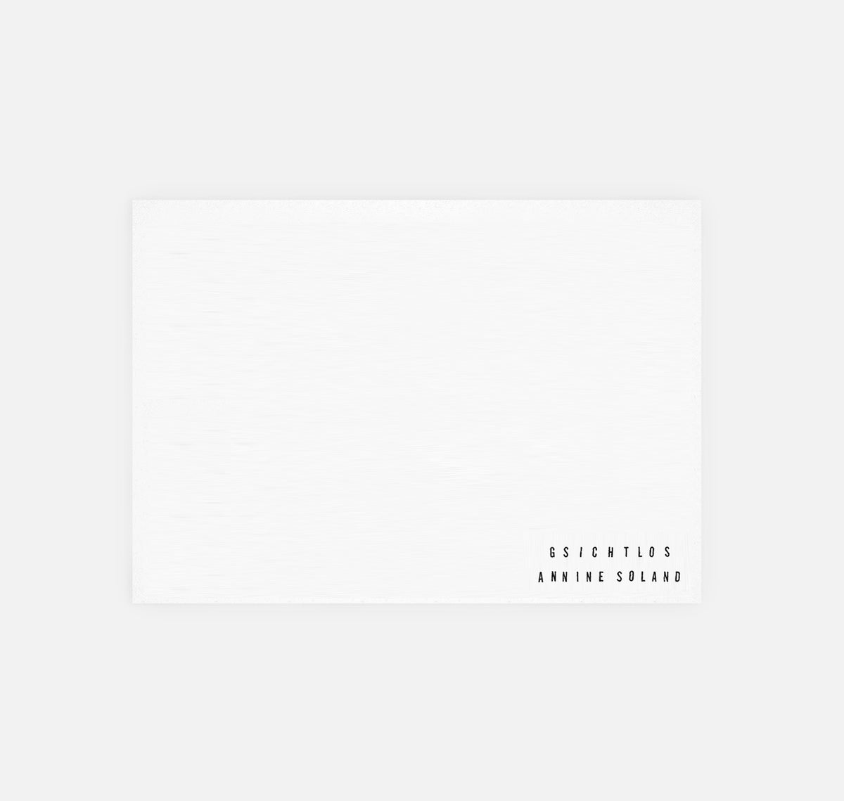 gsichtlos - Postkarte "Synthi" (10 Stück)