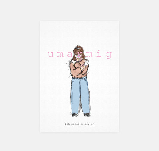 gsichtlos - Postkarte "Umarmig" (10 Stück)