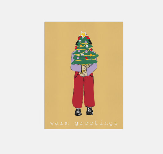 gsichtlos - Postkarte "warm greetings 1" (10 Stück)